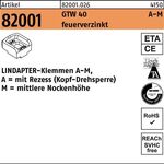 Klemmen R 82001 GTW 40 MM 20/10,0 feuerverz. 1 Stück LINDAPTER