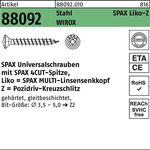 Schraube R 88092 LIKO/PZ 3,5x16/12-Z Stahl WIROX 1000St. SPAX - VPE: 1000
