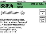 Schraube R 88094 SEKO kl. Spitze/PZ 3x10/7-Z Stahl galv.verz. WIROX 1000St. SPAX - VPE: 1000