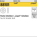 Unterlegscheibe R 88101 4/4,5x 10x 1 CuAl 200 Stück - VPE: 200