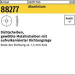 Dichtscheibe R 88277 Dichtungslage 16x 6,8x 1 Aluminium 1000 Stück - VPE: 1000