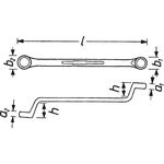 Doppelringschlüssel 630 10x11mm 200mm HAZET