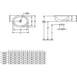 V&B Einbauwaschtisch LOOP & FRIENDS mit ÜL, ov 660x470mm we