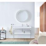 Duravit Waschtischset HAPPY D.2 PLUS 1175x490mm ein Hahnloch weiß seidenmatt