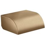WC-Papierhalter Axor Universal Circular mit Deckel brushed bronze