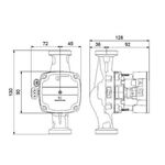 Grundf Umwälzpumpe ALPHA Solar elektr gereg. PN 10 13cm T 15-75 Rp 1/2