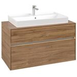 V&B Waschtischunterschrank COLLARO 100x54,8x50cm WT mttg m LED-B. Ka Oak