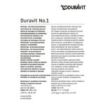 Fertigmontage-Set Duravit No.1 für Unterputz-Wannenmischer chrom