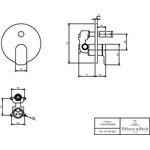 V&B Fertigmontageset O.NOVO EH-Wannenb 170x170x46mm chrom