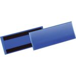 Etikettentasche B210xH74mm blau magn.50 DURABLE