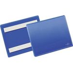 Etikettentasche B148xH105mm blau selbstkl.50St./Pack DURABLE