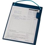Auftragstasche m.Klettverschluss,Kordel u.Tasche DIN A4 blau VE 10 St. - VPE: 10