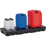 Auffangwanne 21l L976xB395xH95mm PE m.PE-Rost u.Leckanzeiger CEMO
