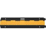 Schlauch- u.Kabelbrücke L980xB240xH45mm Gum.schwarz/gelb 2 Kanäle