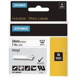 Schriftband Band-B.24mm Band-L.5,5m Vinyl-Band schwarz auf weiß DYMO