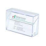 Sigel Visitenkartenbox VA110 max. 100Karten Polystyrol glasklar