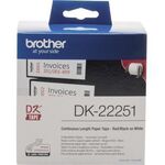 Brother Endlosetikettenrolle DK22251 62mmx15,24m weiß
