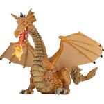 Feuerspeiender Drache, gold