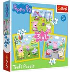 3 in 1 Puzzle Peppa Pig 20/36/50T