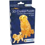 Pz. 3D Crystal Golden Retrieverpaar 44T