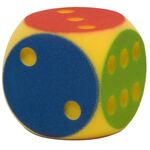 Soft-Partywürfel farbig sort. ca.16cm