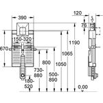 Grohe Urinal-Element UNISET m Rapido U