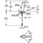Grohe Einhand-WTbatterie CONCETTO DN 15 m SpeedClean 5,8 l Mousseur chr