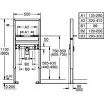 Grohe Waschtisch-Element RAPID SL f ELB höhenverstb m Schallschutz