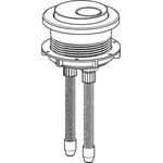 Grohe 2-Mengen-Druckknopf f Keramik-Spülkasten chr