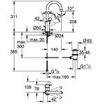 Grohe EH-WTbatt EUROSMART 1/2Zoll L-Size chr