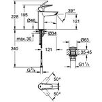 Grohe EH-WTbatt EUROSMART 1/2Zoll M-Size chr