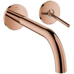 Grohe 2-Loch-WT-Wandbatterie ATRIO FMS, Ausladung 221mm warm sunset