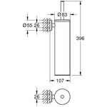 Grohe Toilettenbürstengrt ESSENTIALS chrom
