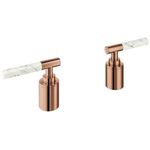 GROHE Hebelgriffe Atrio Private C. 48464 White Attica Caesarstone warm sunset