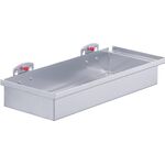 Ablagekasten H55xB320xT135mm alufarben f.Lochplatten KAPPES