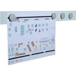Magnetleiste L500xB50xS0,5mm weiß selbstklebend MAGNETOPLAN - VPE: 10