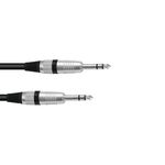 OMNITRONIC Klinkenkabel 6,3 stereo 3m sw ROAD