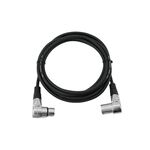 OMNITRONIC XLR Kabel 3pol 3m 90° sw