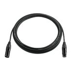 PSSO DMX Kabel XLR 3pol 10m sw Neutrik schwarze Stecker