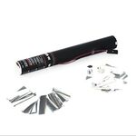 TCM FX Konfetti-Ladung elektrisch 50cm, weiß/silber