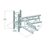 ALUTRUSS TRILOCK 6082AC-20-4 4-Weg-Ecke 60°