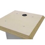 ALUTRUSS Holzplatte 490x490x30mm mit Kabelöffnung