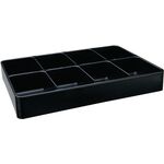 Eins.LOGS 130 H48xB338xT238mm Ku.schwarz 8-fach LOGS - VPE: 6