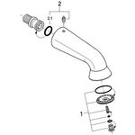 Grohe Sportkopfbrause RELEXA PLUS 60 Ausldg 148mm chr