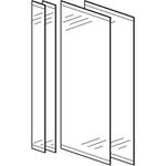 Geberit Türen-Set ONE für Spiegelschrank 750mm