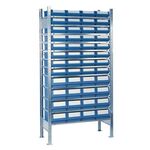 Steckregal H2000xB1000xT400mm Anbauregal 12 Stahlböden 32 x 5,16 x 6