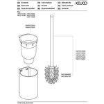 Keuco Toilettenbürstengarnitur PLAN alu sil-elo/vc