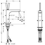 EH-WT-MI 160 AXOR CITTERIO DN 15 ohne Zugstange chrom