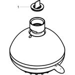 HG Kopfbrause CROMETTA 85 DN 15 Crometta 85 Variojet Normalst. Var