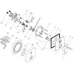 Einhebel-Wannenmischer AXOR CITTERIO M Unterputz chrom